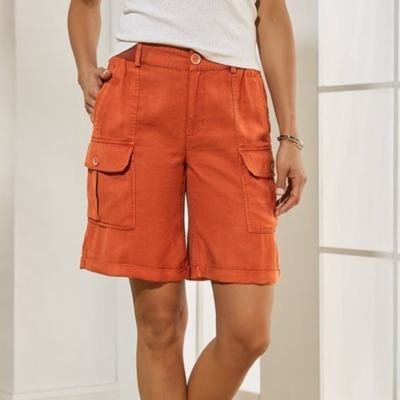 Soft Surroundings Shorts Soft Surroundings Cargo Shorts Ginger Poshmark